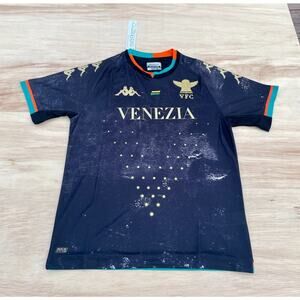 KAPPA VENEZIA FC‎ Soccer Jersey Kombat Short Sleeve Crew Neck Men Blue SIZE M